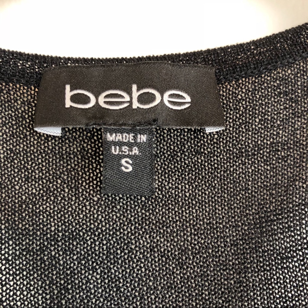 BEBE RACERBACK STRIPED TOP SIZE SMALL - Picture 5 of 8